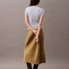Stretch Satin Midi Skirt Stretch Satin Midi Skirt