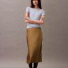 Stretch Satin Midi Skirt Stretch Satin Midi Skirt