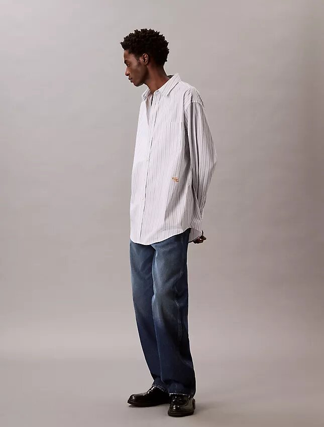Stripe Cotton Poplin Button-Down Shirt Stripe Cotton Poplin Button-Down Shirt