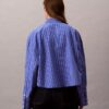 Stripe Cropped Boxy Button-Down Shirt Stripe Cropped Boxy Button-Down Shirt
