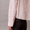 Stripe Cropped Boxy Button-Down Shirt Stripe Cropped Boxy Button-Down Shirt