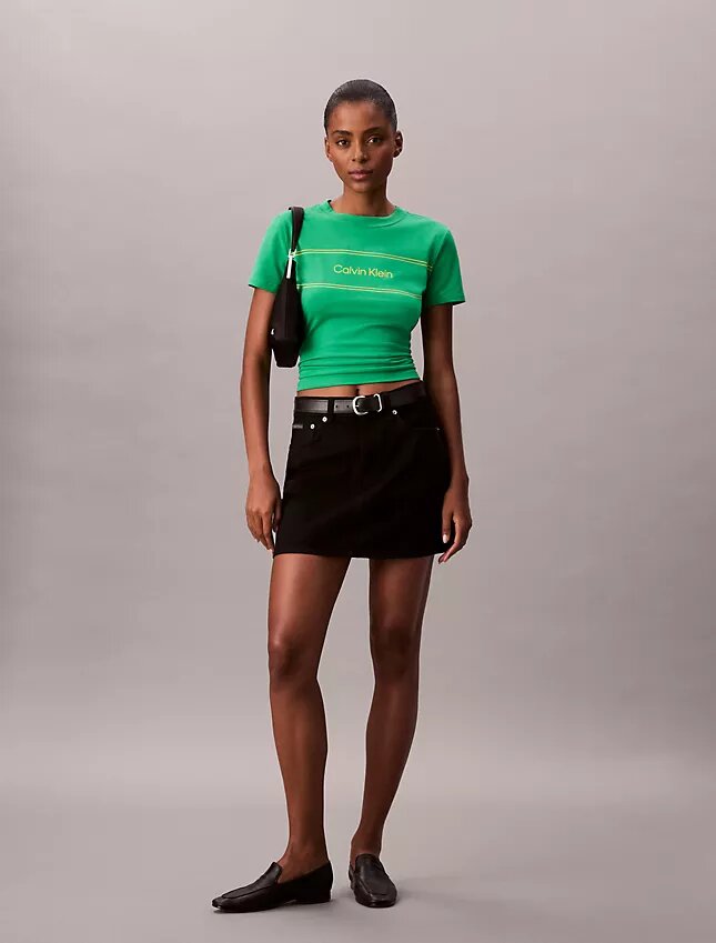Stripe Logo Graphic Slim T-Shirt Stripe Logo Graphic Slim T-Shirt