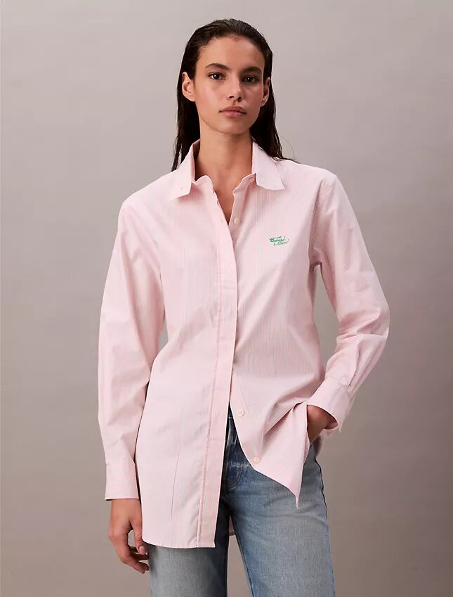 Stripe Relaxed Button-Down Shirt Stripe Relaxed Button-Down Shirt