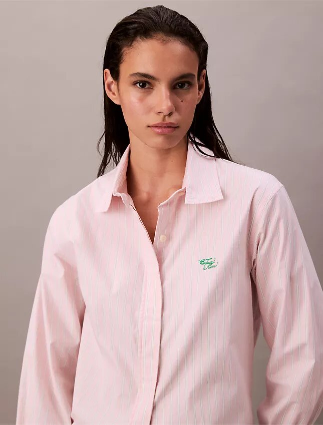 Stripe Relaxed Button-Down Shirt Stripe Relaxed Button-Down Shirt