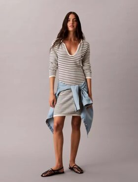 Stripe Rib Mini Dress