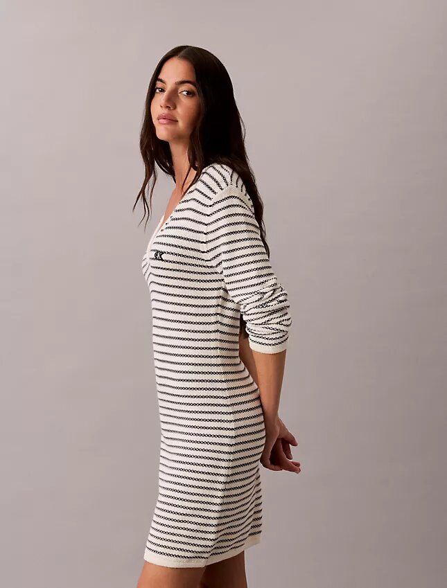 Stripe Rib Mini Dress Stripe Rib Mini Dress