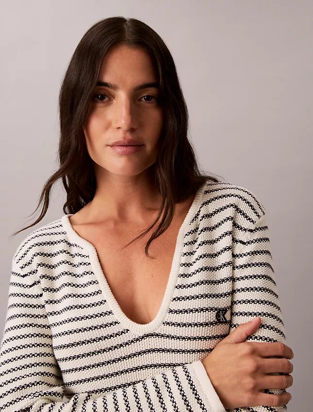 Stripe Rib Mini Dress Stripe Rib Mini Dress