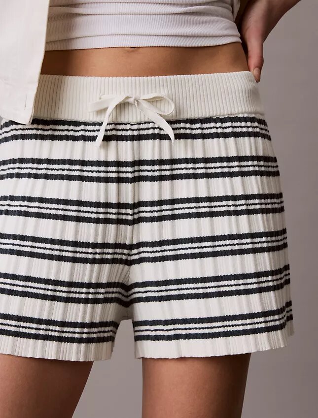 Stripe Rib Pull-On Shorts Stripe Rib Pull-On Shorts