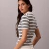Stripe Rib Slim Polo Shirt Stripe Rib Slim Polo Shirt