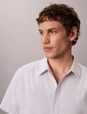 Stripe Seersucker Classic Button-Down Shirt