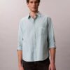 Stripe Slim Relaxed Button-Down Shirt