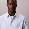 Stripe Slim Relaxed Button-Down Shirt