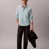 Stripe Slim Relaxed Button-Down Shirt