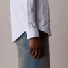 Stripe Slim Relaxed Button-Down Shirt