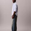 Stripe Slim Relaxed Button-Down Shirt