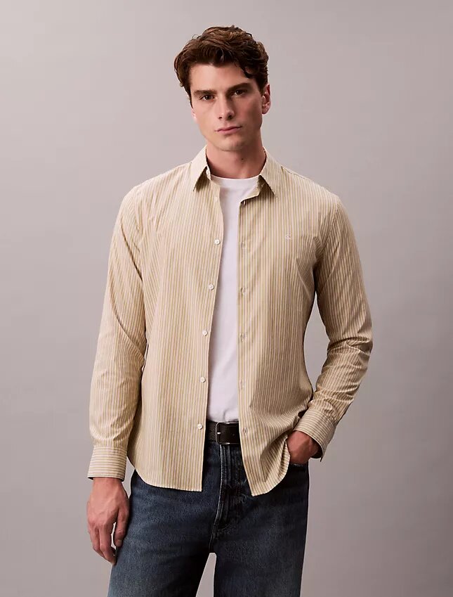 Stripe Slim Stretch Button-Down Shirt Stripe Slim Stretch Button-Down Shirt
