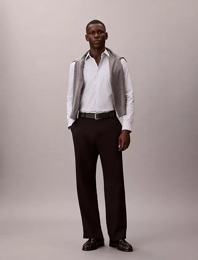 Stripe Tech Stretch Slim Button-Down Shirt Stripe Tech Stretch Slim Button-Down Shirt