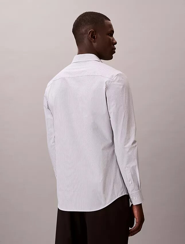 Stripe Tech Stretch Slim Button-Down Shirt Stripe Tech Stretch Slim Button-Down Shirt