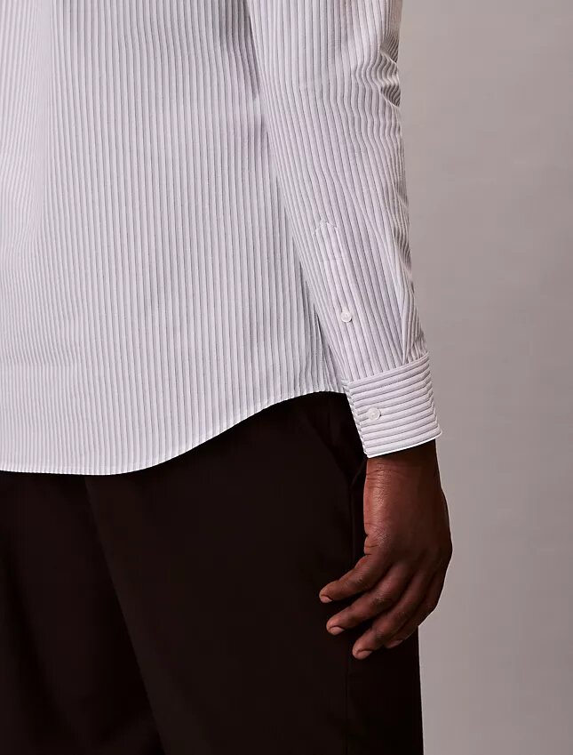 Stripe Tech Stretch Slim Button-Down Shirt Stripe Tech Stretch Slim Button-Down Shirt
