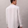Stripe Viscose Blend Relaxed Button-Down Shirt