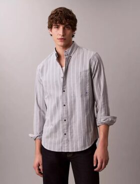 Striped Oxford Classic Button-Down Shirt