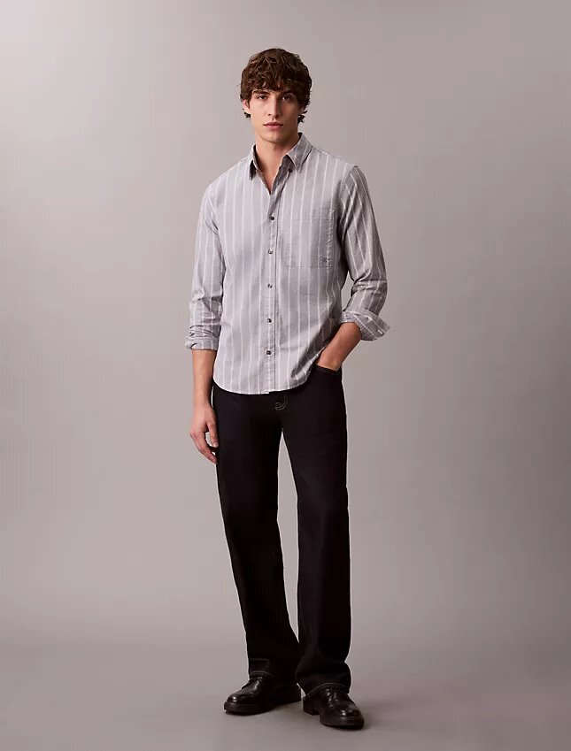 Striped Oxford Classic Button-Down Shirt Striped Oxford Classic Button-Down Shirt