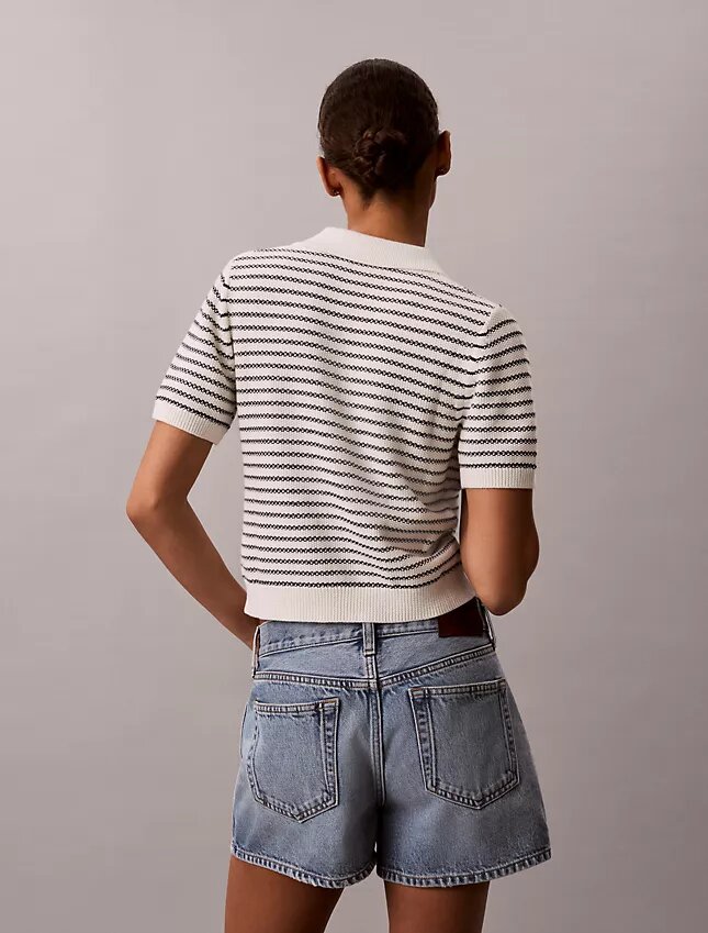 Striped Stitch Polo Shirt Striped Stitch Polo Shirt