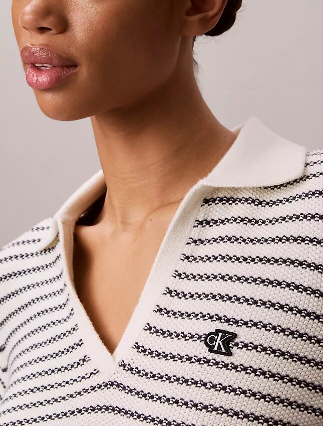 Striped Stitch Polo Shirt Striped Stitch Polo Shirt