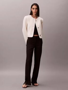Structured Collarless Jacket