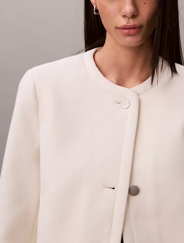 Structured Collarless Jacket Structured Collarless Jacket