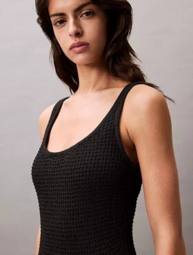 Sweater Stitch Mini Dress