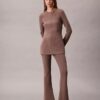 Tailored Knit Flared Pull-On Pants Tailored Knit Flared Pull-On Pants