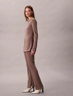 Tailored Knit Flared Pull-On Pants Tailored Knit Flared Pull-On Pants