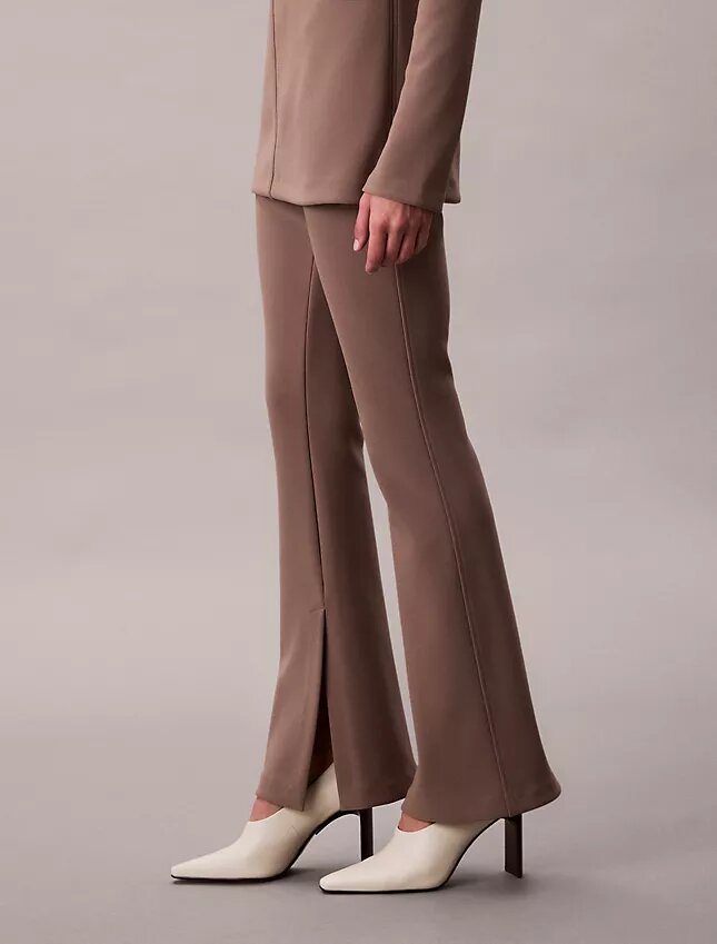 Tailored Knit Flared Pull-On Pants Tailored Knit Flared Pull-On Pants