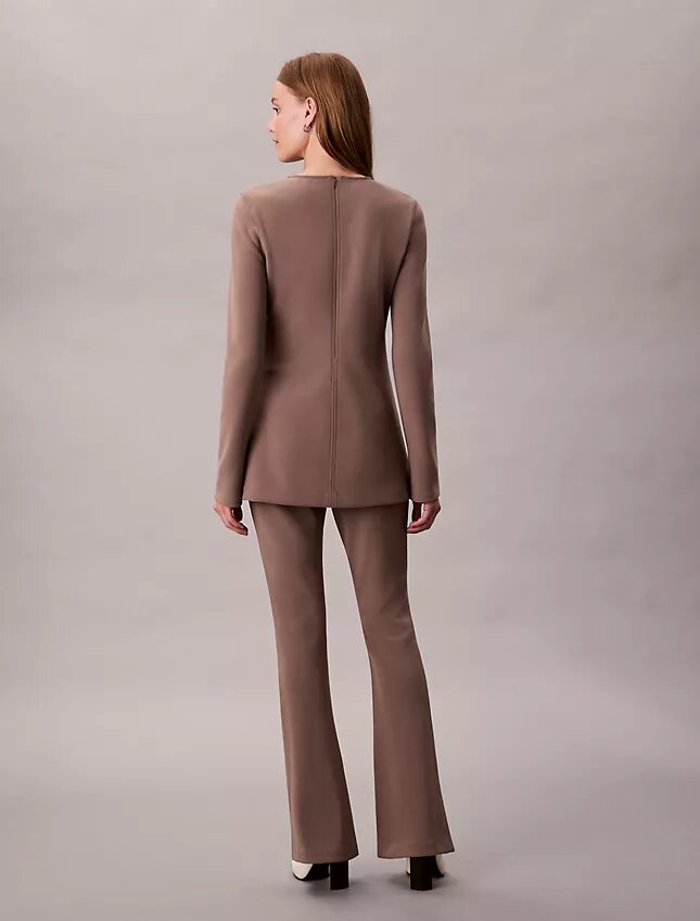 Tailored Knit Flared Pull-On Pants Tailored Knit Flared Pull-On Pants