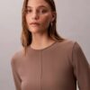 Tailored Knit Slim Tunic Top Tailored Knit Slim Tunic Top