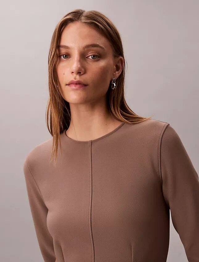 Tailored Knit Slim Tunic Top Tailored Knit Slim Tunic Top