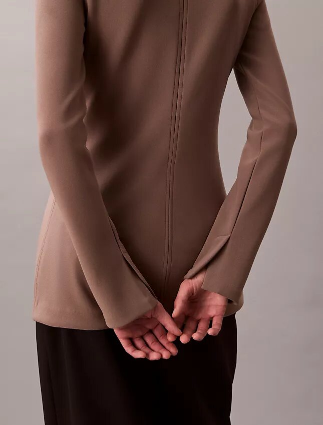 Tailored Knit Slim Tunic Top Tailored Knit Slim Tunic Top