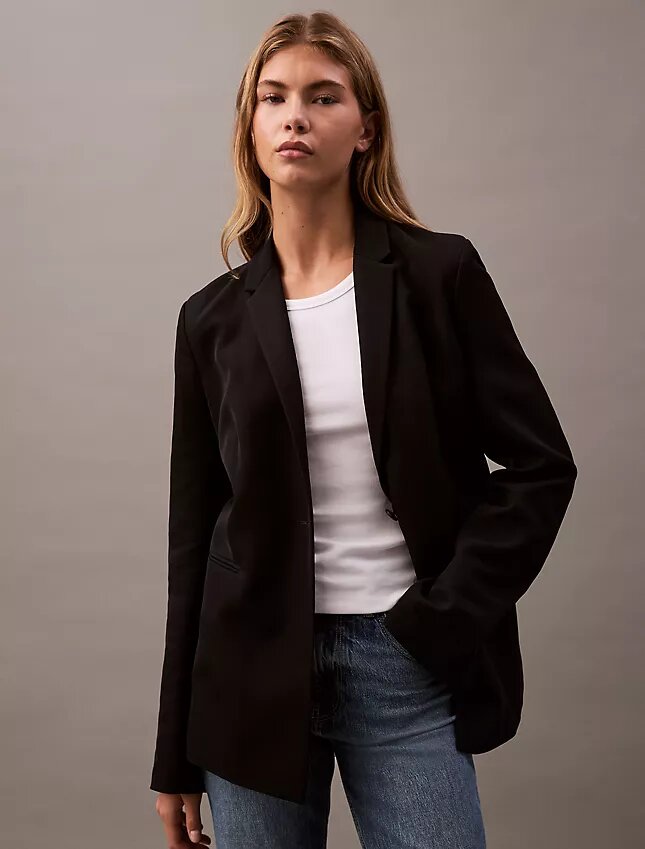 Tailored Rayon Blazer Tailored Rayon Blazer