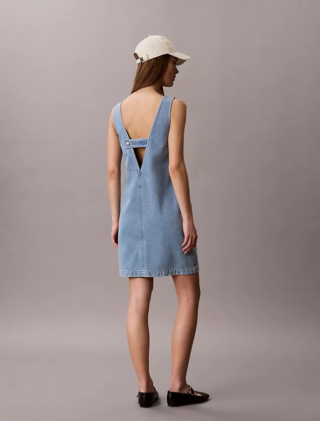 V-Neck Denim Shift Dress V-Neck Denim Shift Dress
