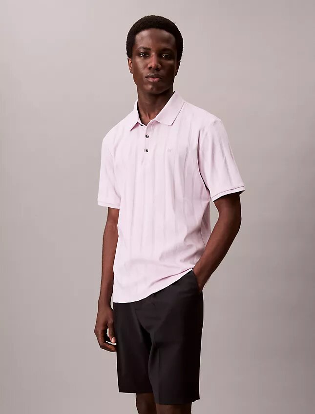 Variegated Rib Classic Polo Shirt Variegated Rib Classic Polo Shirt