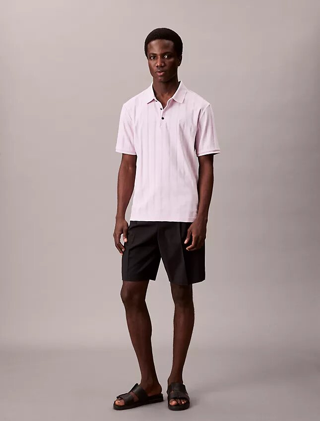 Variegated Rib Classic Polo Shirt Variegated Rib Classic Polo Shirt