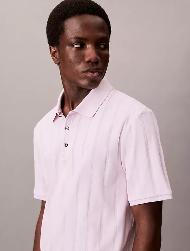 Variegated Rib Classic Polo Shirt Variegated Rib Classic Polo Shirt