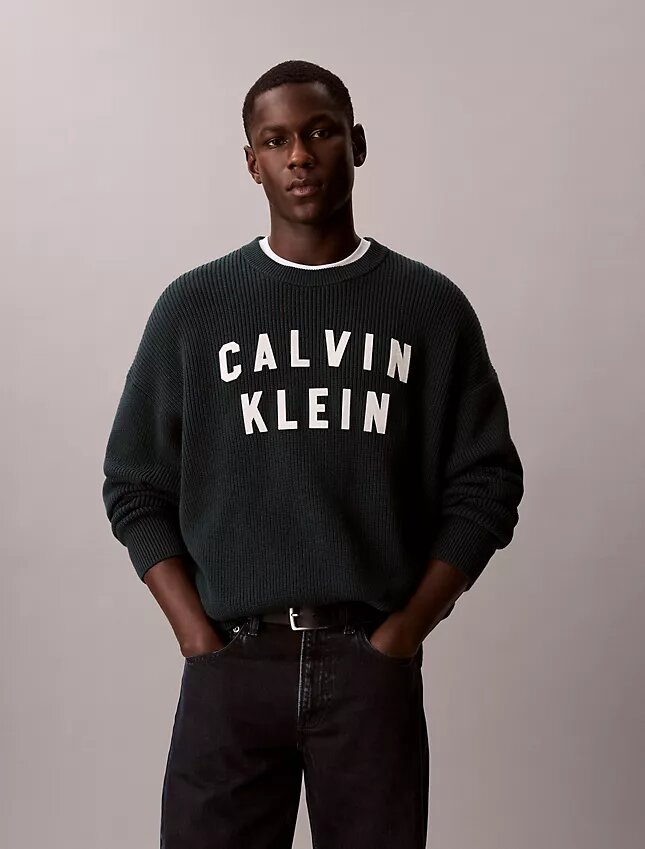 Varsity Logo Graphic Relaxed Sweater Varsity Logo Graphic Relaxed Sweater