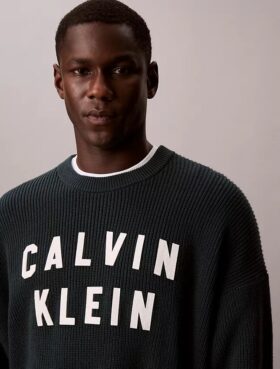 Varsity Logo Graphic Relaxed Sweater