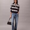 Varsity Stripe Henley Top