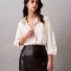 Viscose Blend Relaxed Button-Down Shirt Viscose Blend Relaxed Button-Down Shirt