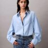 Viscose Blend Relaxed Button-Down Shirt Viscose Blend Relaxed Button-Down Shirt
