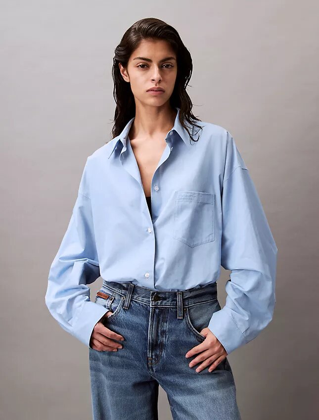 Viscose Blend Relaxed Button-Down Shirt Viscose Blend Relaxed Button-Down Shirt