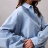 Viscose Blend Relaxed Button-Down Shirt Viscose Blend Relaxed Button-Down Shirt